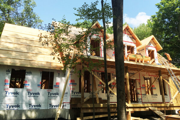 wooden framing for a residential home - J.R. Construction LTD - midland on