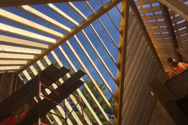 wooden roof framing - J.R. Construction LTD - midland on