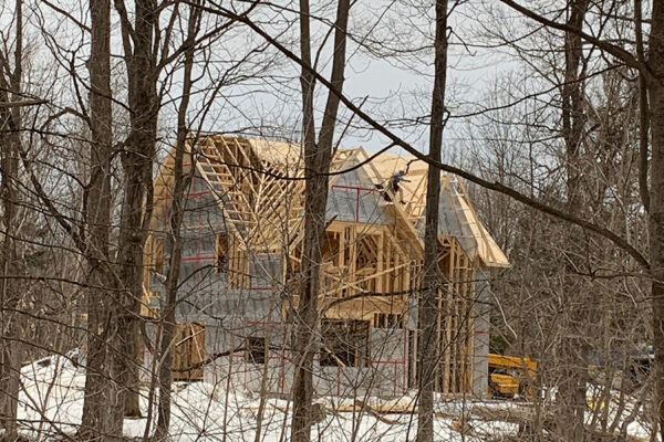 custom wooden framing for a large residential home - J.R. Construction LTD - midland on